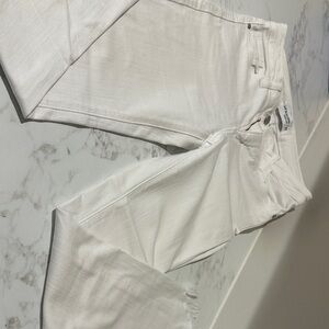 Just Black White Denim Jeans. Size 27. Great condition. Cute fringed hem!